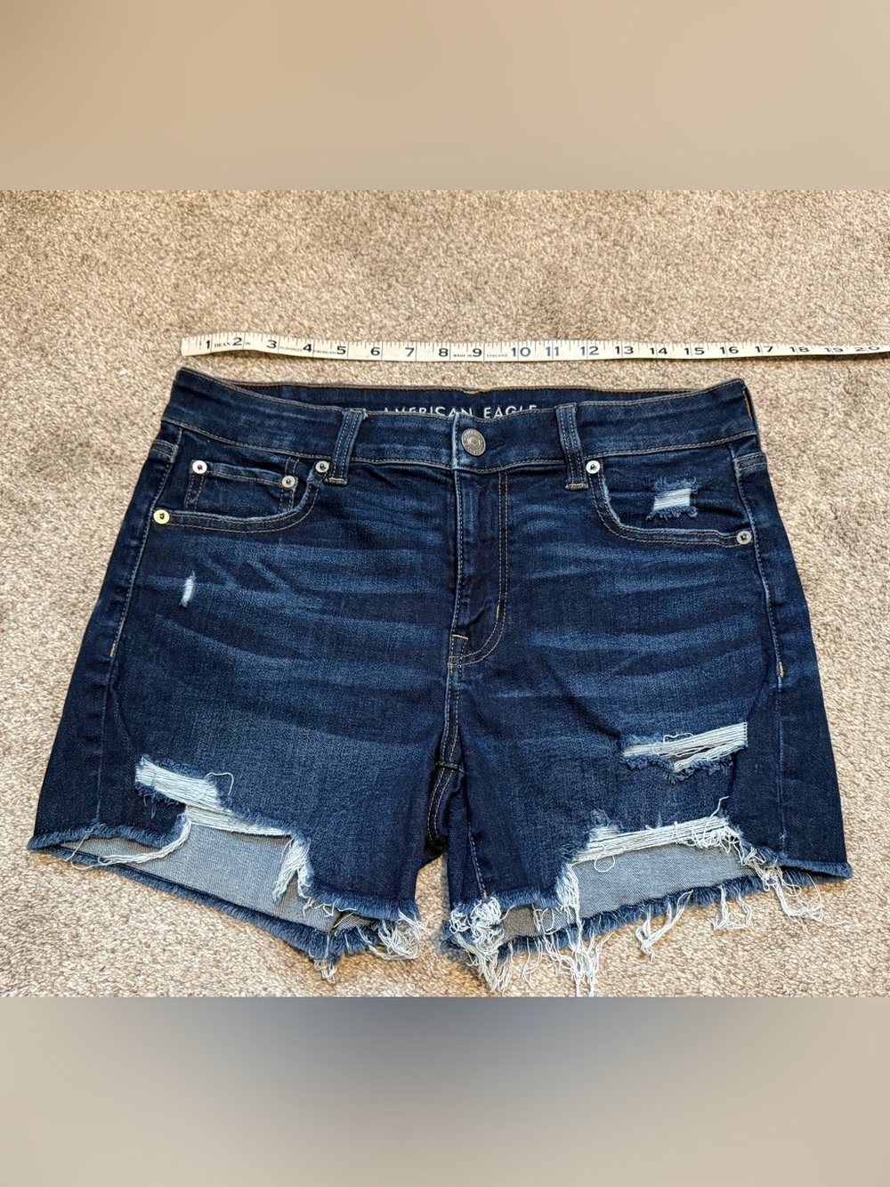American Eagle Outfitters Dark Indigo Midi Shorts